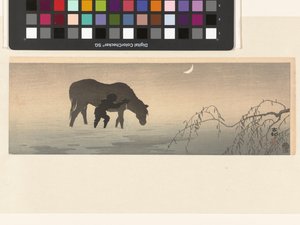 Mand og hest af Ohara Koson
