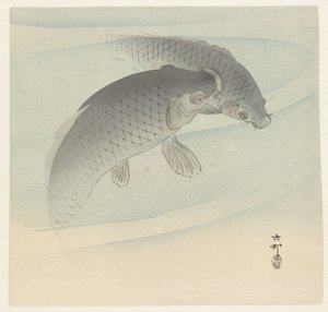 To karper af Ohara Koson
