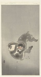 To aber leger af Ohara Koson