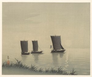 fiskerbåde af Ohara Koson