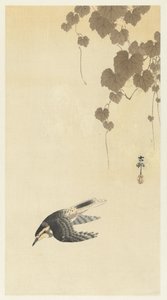 Fugl i nedadgående flugt af Ohara Koson