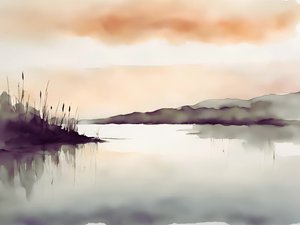 Fred og ro ved Misty Lake af Ohkimiko