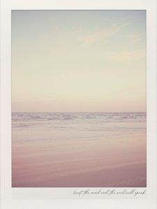 Fredfyldt pastelfarvet strand af Ohkimiko