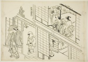 En ung Sanemori (Yaro Sanemori), nr. 10 fra en serie på 12 tryk, der skildrer parodier på skuespil af Okumura Masanobu