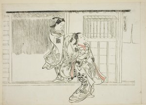 Kam Rashomon (Sashigushi Rashomon), nr. 3 fra en serie på 12 tryk, der viser parodier på skuespil af Okumura Masanobu
