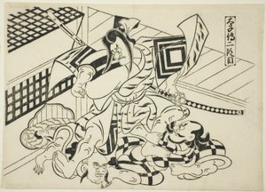 Legend of Taishi, Scene 2 (Taishiden nidanme), fra serien "Famous Scenes from Japanese Puppet Plays (Yamato irotake)" af Okumura Masanobu