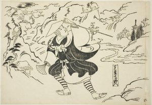 Rensho ankommer til Mt. Koya (Rensho Koya-iri), fra serien "Famous Scenes from Japanese Puppet Plays (Yamato irotake)" af Okumura Masanobu