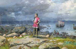 Vikingen (olie om bord) af Olaf Nordlien
