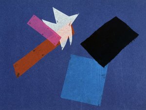 Universal War: Collage af Olga Rosanova, januar 1916