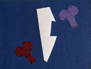 Universal War: Collage af Olga Rosanova, januar 1916