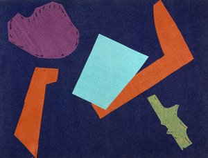 Universal War: Collage af Olga Rosanova, januar 1916