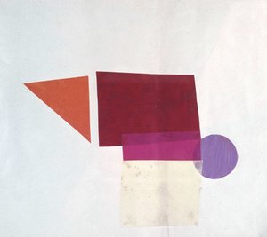 Universal War: Collage af Olga Rosanova, januar 1916