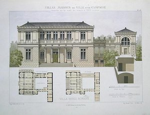 Villa Greco Romaine, graveret af Walter, plade 49 fra 