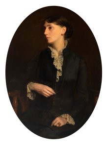 Portræt af Fidelia Bridges af Oliver Ingraham Lay