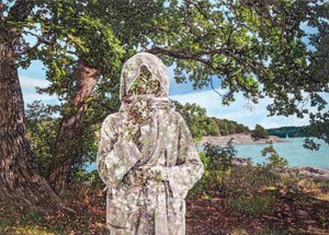 Ladymusk, 2024 (blandede medier på lærred) af Olivia Gozzano