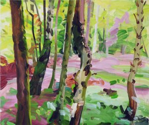 Skov 15,2017 (akryl på lærred)