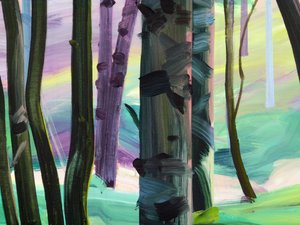 Skov 28, detalje, 2017 (akryl på lærred)