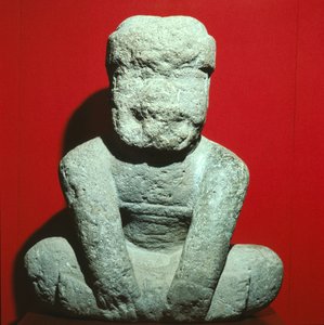 Statue, præ-klassisk periode (sten) af Olmec Olmec