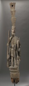 Yoruba verandapost, Nigeria (træ) af Olowe of Ise