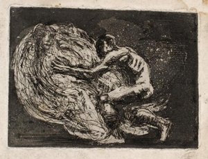 Ixion som omfavner skyen af Oluf Hartmann