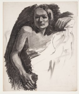 Kvindelig model af Oluf Hartmann