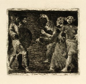 Macbeth og heksene af Oluf Hartmann