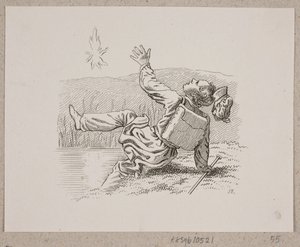 Lygtemanden og vandreren af Oluf Olufsen Bagge