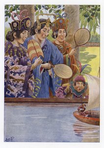 Illustration til Gullivers Travels af Onfray de Breville Job