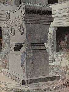 Napoleons grav ved Les Invalides, Paris, bevogtet af fantomsoldater