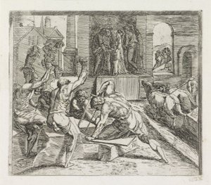 Salomo bygger templet i Jerusalem Malerier i Raphaels Loggia (serietitel)