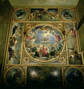 Arts and Sciences, 1636 (oprindeligt malet til dronningens hus i Greenwich, men fjernet derfra af hertuginden af Marlborough med tilladelse fra dronning Anne) af Orazio Gentileschi