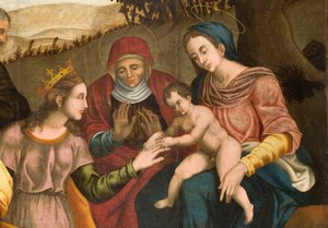 Katarinas bryllup, detalje af Orazio da Spinazzola Iacobetta