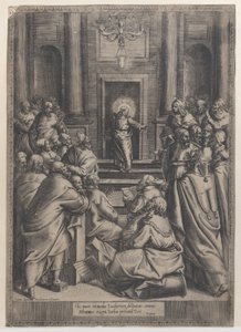 Kristus disputerer i templet, 1568-77., 1568-77. af Orazio de Sanctis