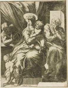 Den hellige familie af Orazio de Santis