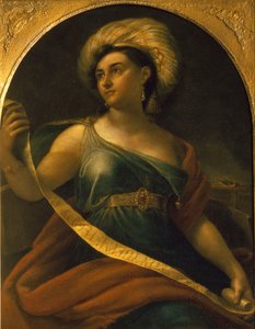 Portræt af skuespillerinden Ekaterina Semyonova 1786-1849 som Delphic Sibyl, 1828 af Orest Adamovich Kiprensky
