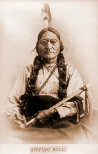 Portræt af Sitting Bull med Calumet af Orlando Scott Goff