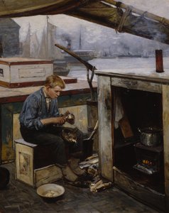 Dreng fra Førstereis (olie på lærred)