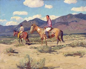 Braves of the Taos Mountains (olie på plade)