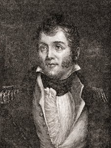United States Navy Commodore Oliver Hazard Perry, fra The History of Our Country, udgivet 1905 (trægravering)
