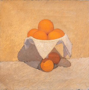 Frugtstand med appelsiner