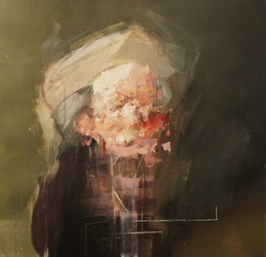 Efter Rembrandt - Selvportræt som apostlen Paulus, 2020-24 (akryl, pastel og olie på lærred) af Oscar Nin