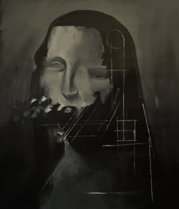Gioconda, 2023 (akryl og olie på lærred)