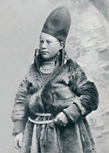 En ung Laplander i vinterdragt, 1912 af Oscar Olsson