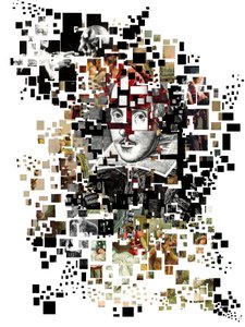 Collage af William Shakespeare (tryk) af Oscar Vila Nieto