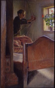 ""Vuggen"" Maleri af Osip Braz (1872-1936) 1894 State Art Museum, Odessa