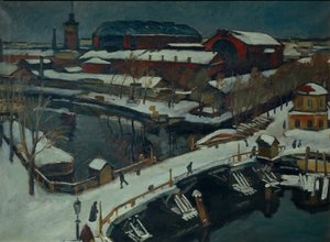Vinterlandskab. Petrograd, 1920