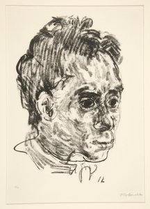Portræt af Walter Hasenclever af Oskar Kokoschka