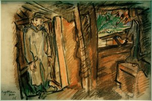 Projektionsriffel i overdækket position af Oskar Kokoschka