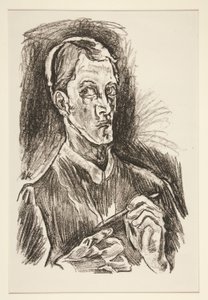 Selvportræt, fra porteføljen af Oskar Kokoschka