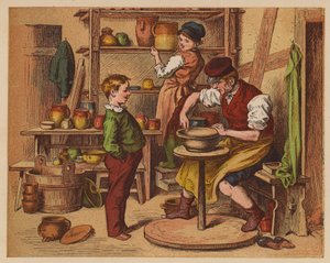 Potter (farvelitografi) af Oskar Pletsch